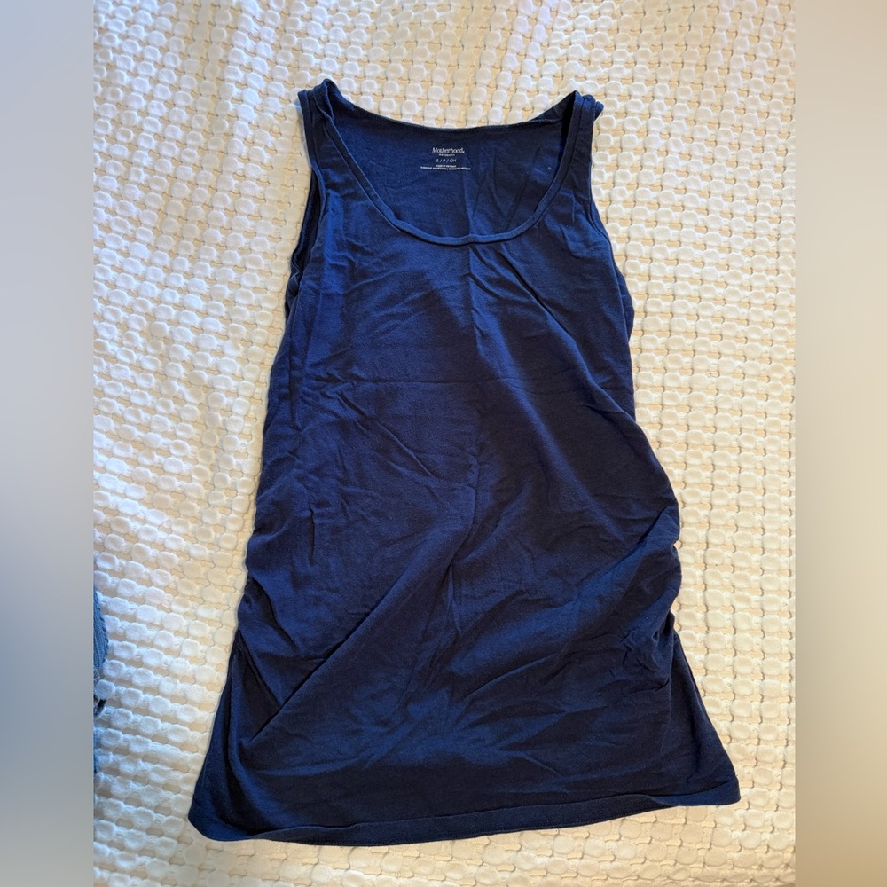 Motherhood Maternity Navy tank